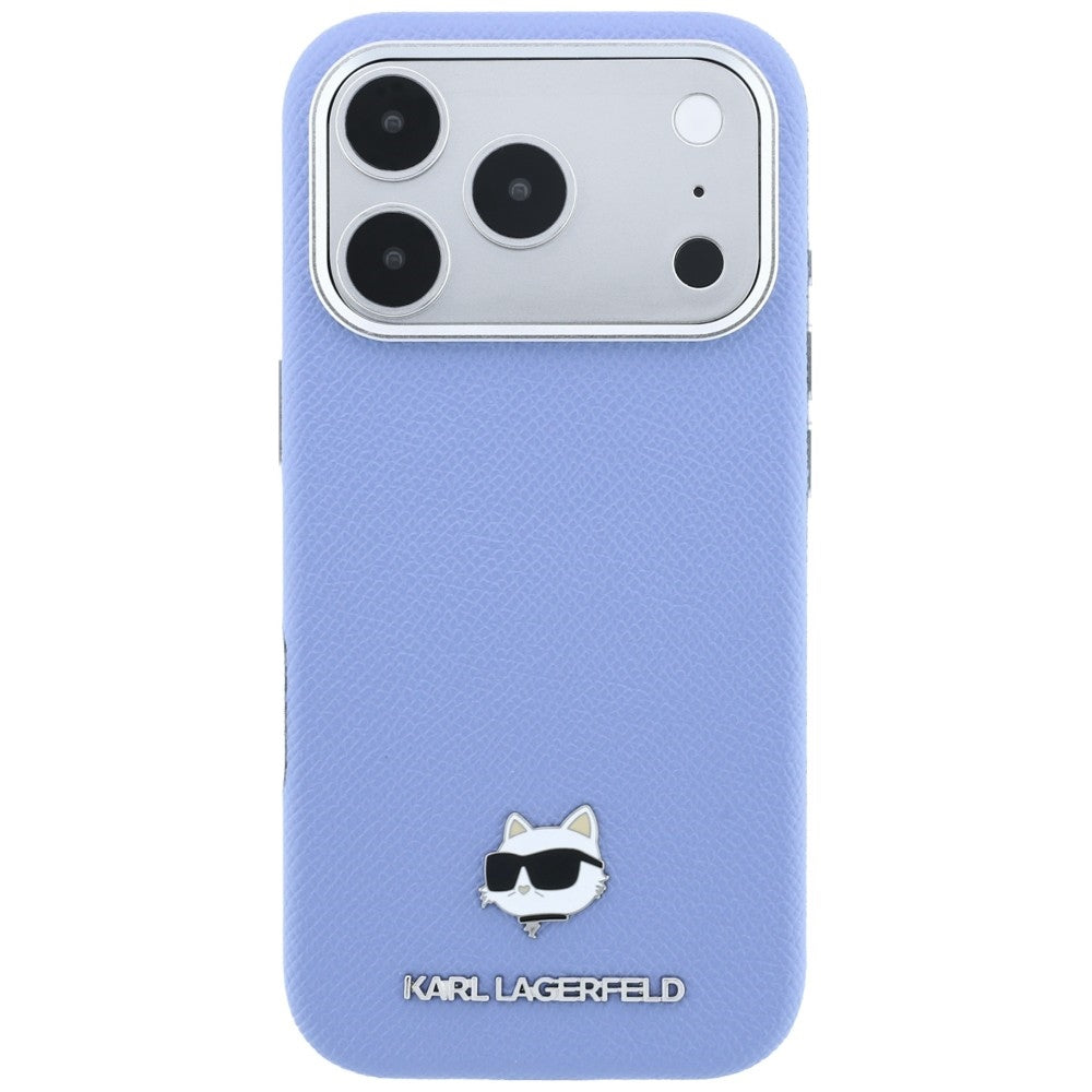 MagSafe-Hülle für Apple iPhone 18 Pro Max / 17 Pro Max, Karl Lagerfeld, Grained Choupette Head, Blau