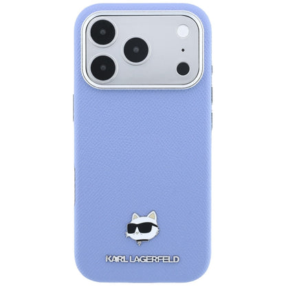 MagSafe-Hülle für Apple iPhone 18 Pro Max / 17 Pro Max, Karl Lagerfeld, Grained Choupette Head, Blau