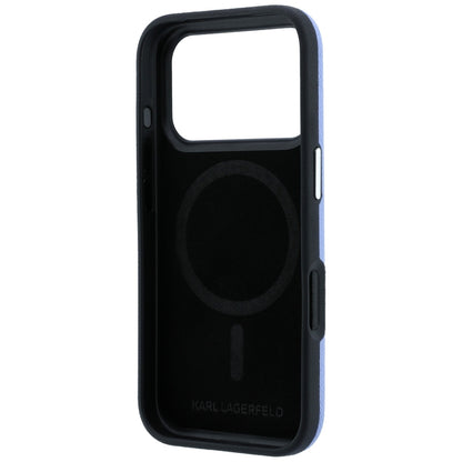 Custodia MagSafe per Apple iPhone 18 Pro Max / 17 Pro Max, Karl Lagerfeld, Grained Embossed Ring, Blu