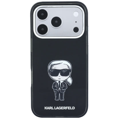 Custodia MagSafe per Apple iPhone 18 Pro Max / 17 Pro Max, Karl Lagerfeld, HC IML Ikonik Sketch Print, Nera
