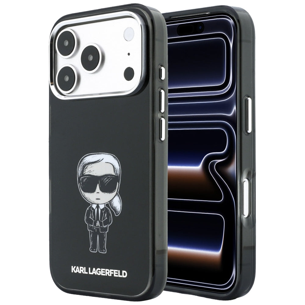 Custodia MagSafe per Apple iPhone 18 Pro Max / 17 Pro Max, Karl Lagerfeld, HC IML Ikonik Sketch Print, Nera