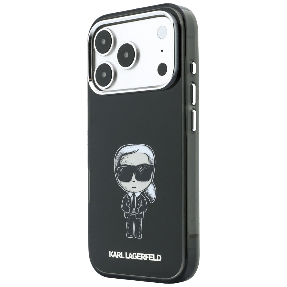Custodia MagSafe per Apple iPhone 18 Pro Max / 17 Pro Max, Karl Lagerfeld, HC IML Ikonik Sketch Print, Nera