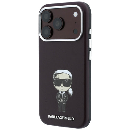 Custodia MagSafe per Apple iPhone 18 Pro Max / 17 Pro Max, Karl Lagerfeld, HC SW Ikonik, Vinaccia