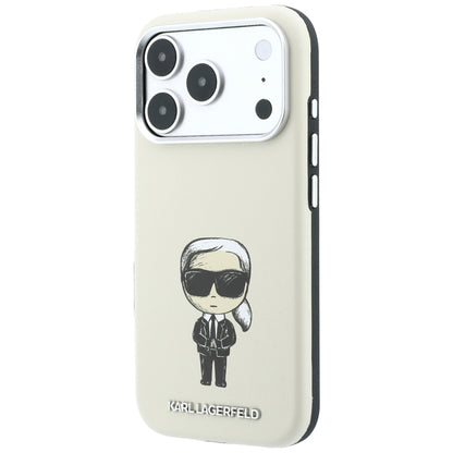 Coque MagSafe pour Apple iPhone 18 Pro Max / 17 Pro Max, Karl Lagerfeld, Ikonik Sketch, Beige