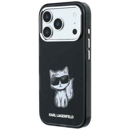 Custodia MagSafe per Apple iPhone 18 Pro Max / 17 Pro Max, Karl Lagerfeld, IML Choupette Body Sketch Print, Nera
