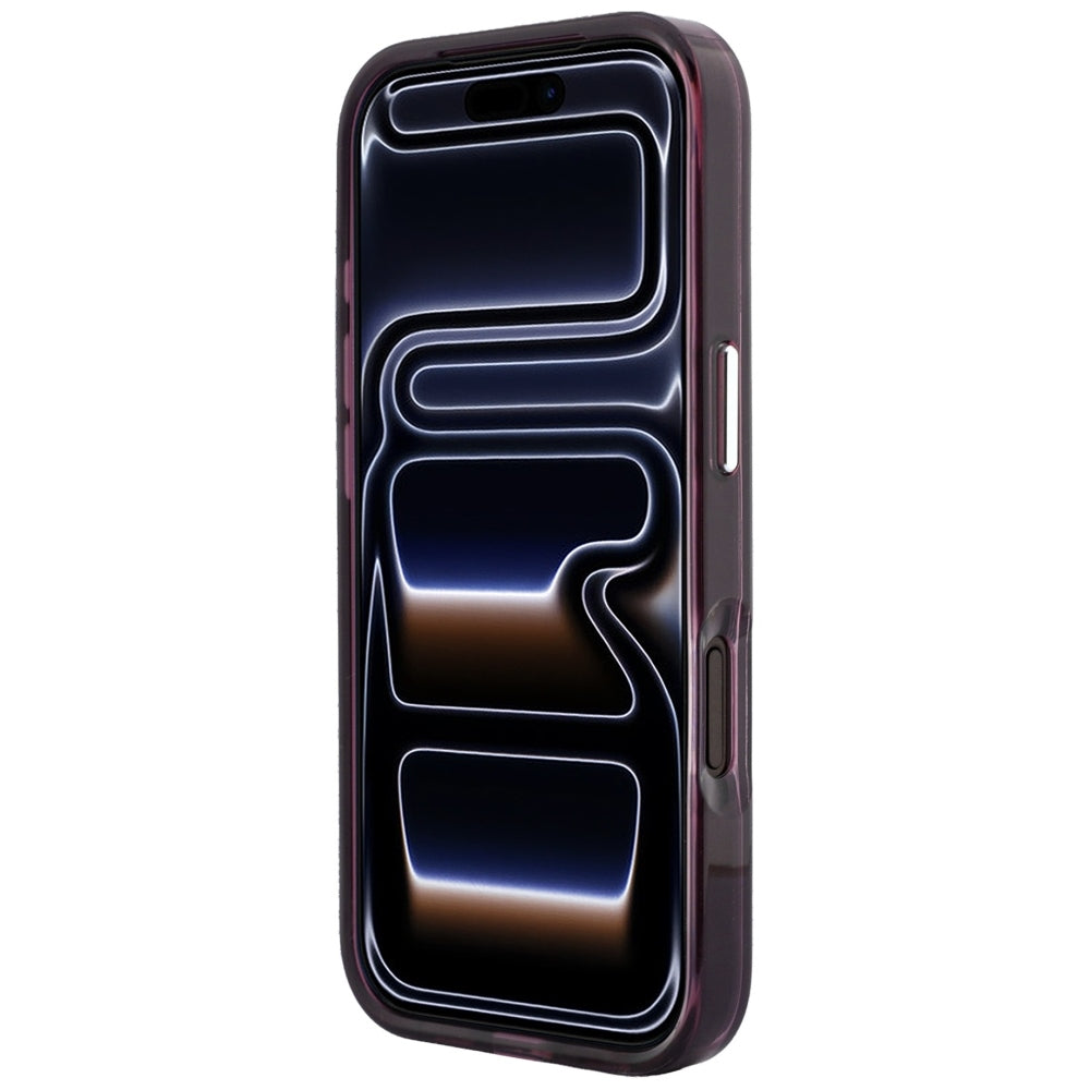 Coque MagSafe pour Apple iPhone 18 Pro Max / 17 Pro Max, Karl Lagerfeld, IML Choupette Body Sketch Print, Bordeaux