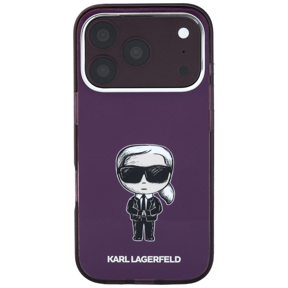 Custodia MagSafe per Apple iPhone 18 Pro Max / 17 Pro Max, Karl Lagerfeld, IML Ikonik Sketch Print, Vinaccia