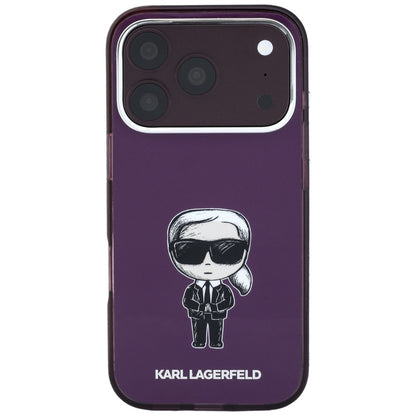 Custodia MagSafe per Apple iPhone 18 Pro Max / 17 Pro Max, Karl Lagerfeld, IML Ikonik Sketch Print, Vinaccia