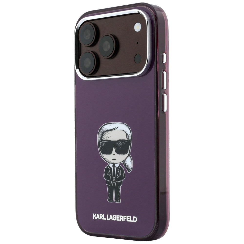 Custodia MagSafe per Apple iPhone 18 Pro Max / 17 Pro Max, Karl Lagerfeld, IML Ikonik Sketch Print, Vinaccia