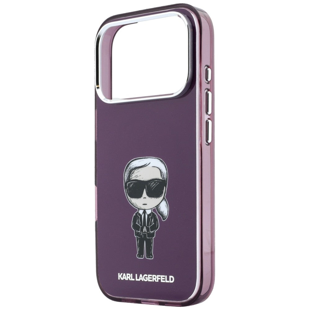Custodia MagSafe per Apple iPhone 18 Pro Max / 17 Pro Max, Karl Lagerfeld, IML Ikonik Sketch Print, Vinaccia