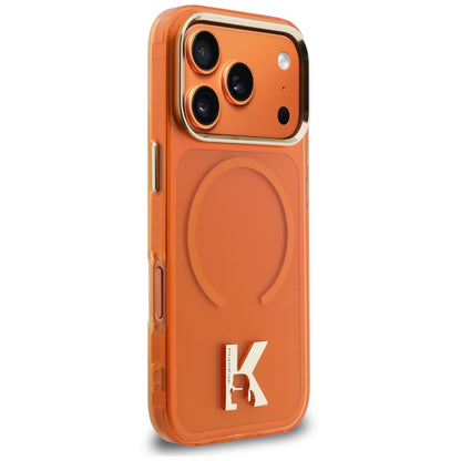 MagSafe-Hülle für Apple iPhone 18 Pro Max / 17 Pro Max, Karl Lagerfeld, IML Karl Head Logo, Orange
