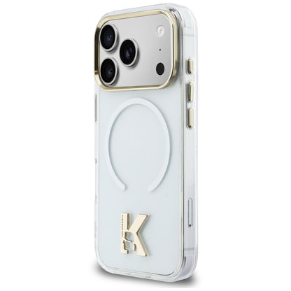 Custodia MagSafe per Apple iPhone 18 Pro Max / 17 Pro Max, Karl Lagerfeld, IML Karl Head Logo, trasparente