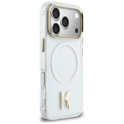Custodia MagSafe per Apple iPhone 18 Pro Max / 17 Pro Max, Karl Lagerfeld, IML Karl Head Logo, trasparente