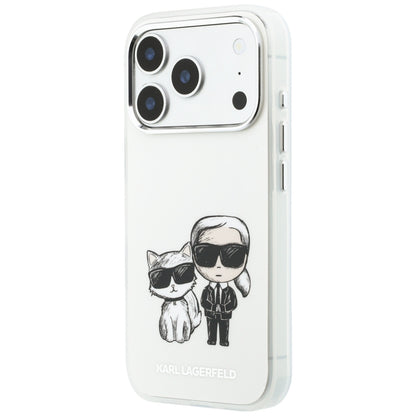 MagSafe-Hülle für Apple iPhone 18 Pro Max / 17 Pro Max, Karl Lagerfeld, IML KC Bodies Sketch Print, Beige