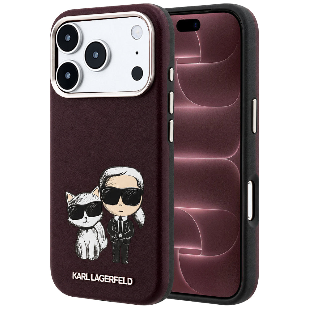 Custodia MagSafe per Apple iPhone 18 Pro Max / 17 Pro Max, Karl Lagerfeld, KC Bodies Sketch, Vinaccia