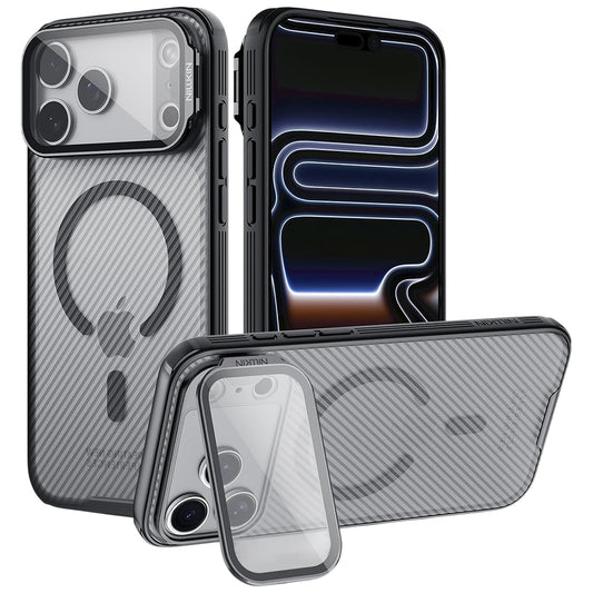 Custodia MagSafe per Apple iPhone 18 Pro Max / 17 Pro Max, Nillkin, CamShield Prop, Nera Trasparente