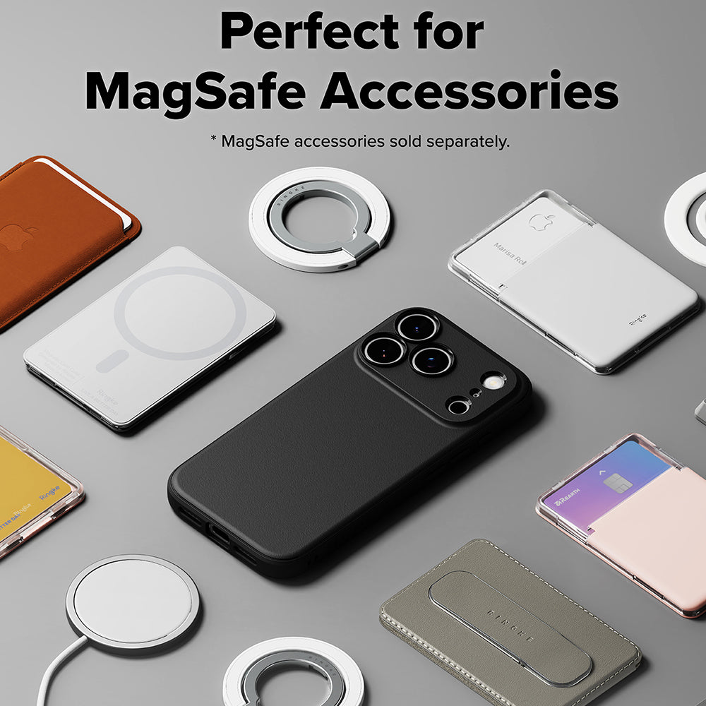Custodia MagSafe per Apple iPhone 18 Pro Max / 17 Pro Max, Ringke, Onyx, Nera