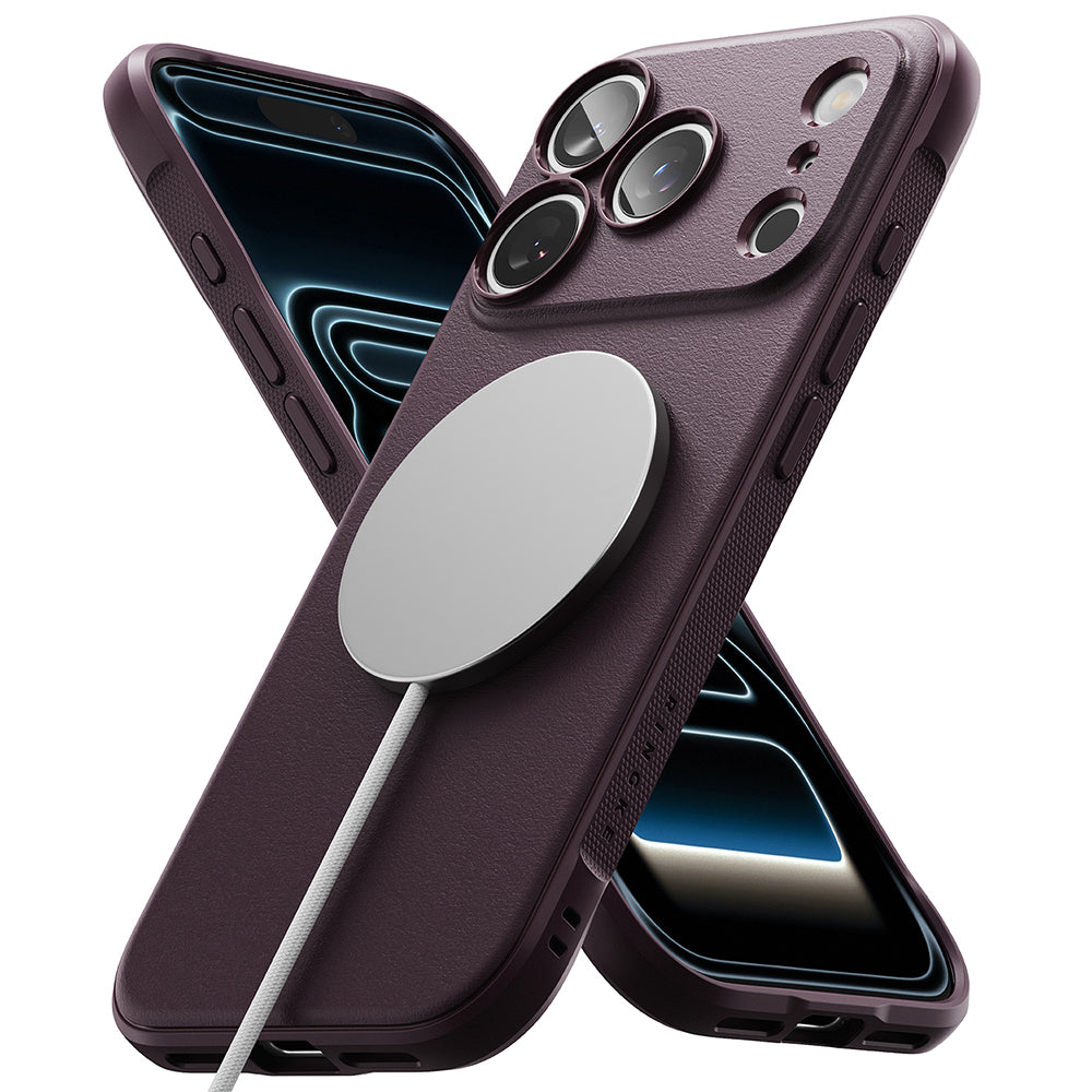 Coque MagSafe pour Apple iPhone 18 Pro Max / 17 Pro Max, Ringke, Onyx, bordeaux foncé