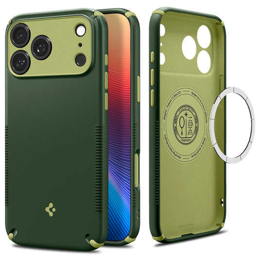 Coque MagSafe pour Apple iPhone 18 Pro Max / 17 Pro Max, Spigen, Caseology Nano Pop Hybrid, Vert ACS12139