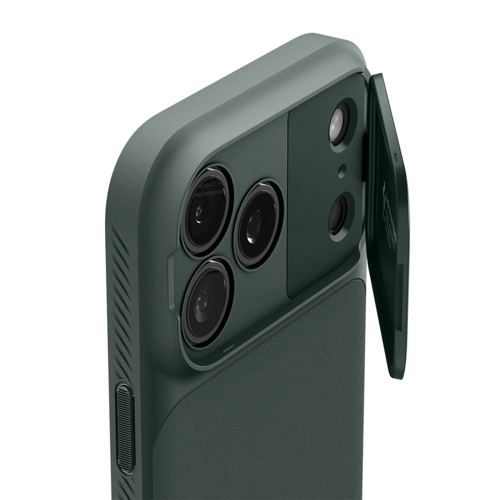 MagSafe Case for Apple iPhone 18 Pro Max / 17 Pro Max, Spigen, Optik Armor, Green ACS09901