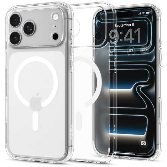 Coque MagSafe pour Apple iPhone 18 Pro Max / 17 Pro Max, Spigen, Ultra Hybrid, Blanc Satiné ACS12124