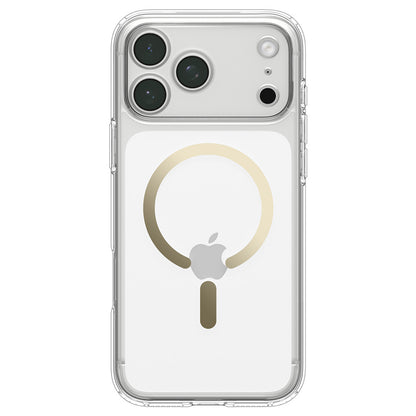 Custodia MagSafe per Apple iPhone 18 Pro Max / 17 Pro Max, Spigen, Ultra Hybrid, Oro Trasparente ACS12120