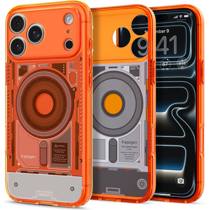 Coque MagSafe pour Apple iPhone 18 Pro Max / 17 Pro Max, Spigen, Ultra Hybrid C-One, Orange ACS11984