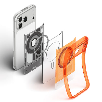 Coque MagSafe pour Apple iPhone 18 Pro Max / 17 Pro Max, Spigen, Ultra Hybrid C-One, Orange ACS11984