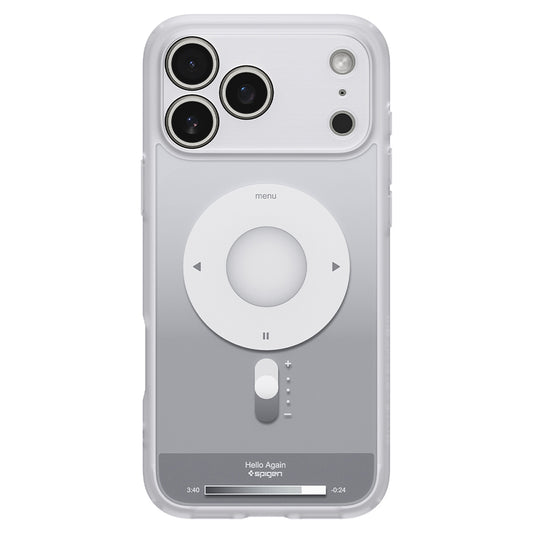 Coque MagSafe pour Apple iPhone 18 Pro Max / 17 Pro Max, Spigen, Ultra Hybrid Classic, Argent ACS12130
