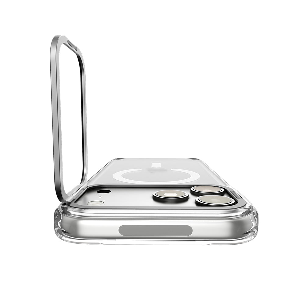 MagSafe Case for Apple iPhone 18 Pro Max / 17 Pro Max, Spigen, Ultra Hybrid Optik S, Transparent Silver ACS11908