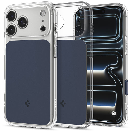 Coque MagSafe pour Apple iPhone 18 Pro Max / 17 Pro Max, Spigen, Ultra Hybrid T, Bleu Mat ACS12135