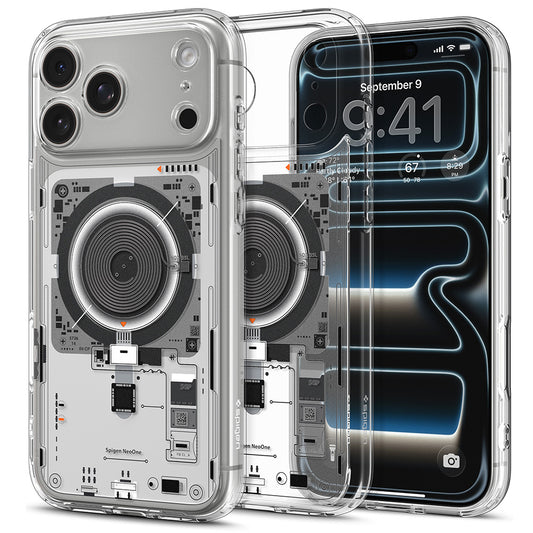 Coque MagSafe pour Apple iPhone 18 Pro Max / 17 Pro Max, Spigen, Ultra Hybrid Neo One, Transparente ACS12129