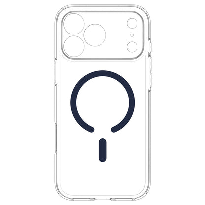 Custodia MagSafe per Apple iPhone 18 Pro Max / 17 Pro Max, Spigen, Ultra Hybrid, Trasparente Blu Navy ACS12121