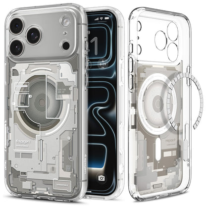MagSafe Case for Apple iPhone 18 Pro Max / 17 Pro Max, Spigen, Ultra Hybrid Zero One, Gray ACS12127