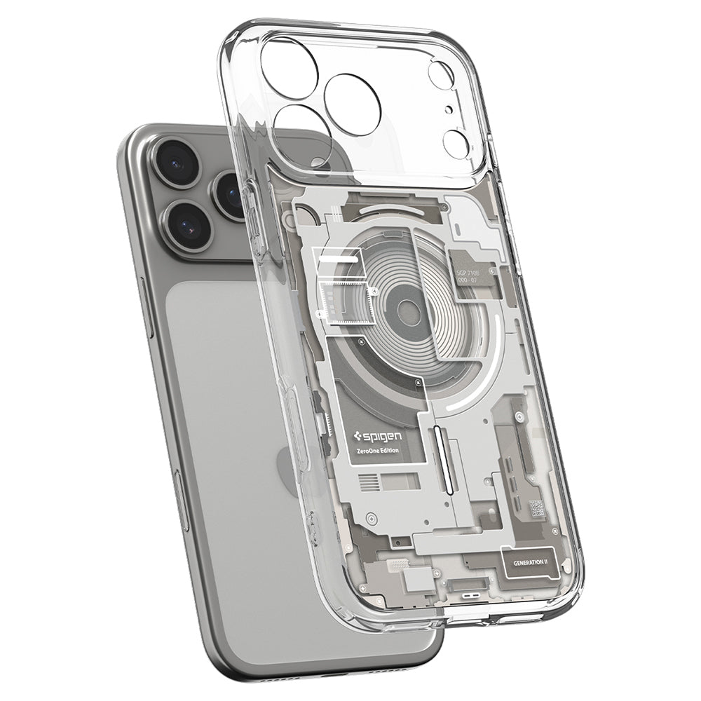 MagSafe Case for Apple iPhone 18 Pro Max / 17 Pro Max, Spigen, Ultra Hybrid Zero One, Gray ACS12127