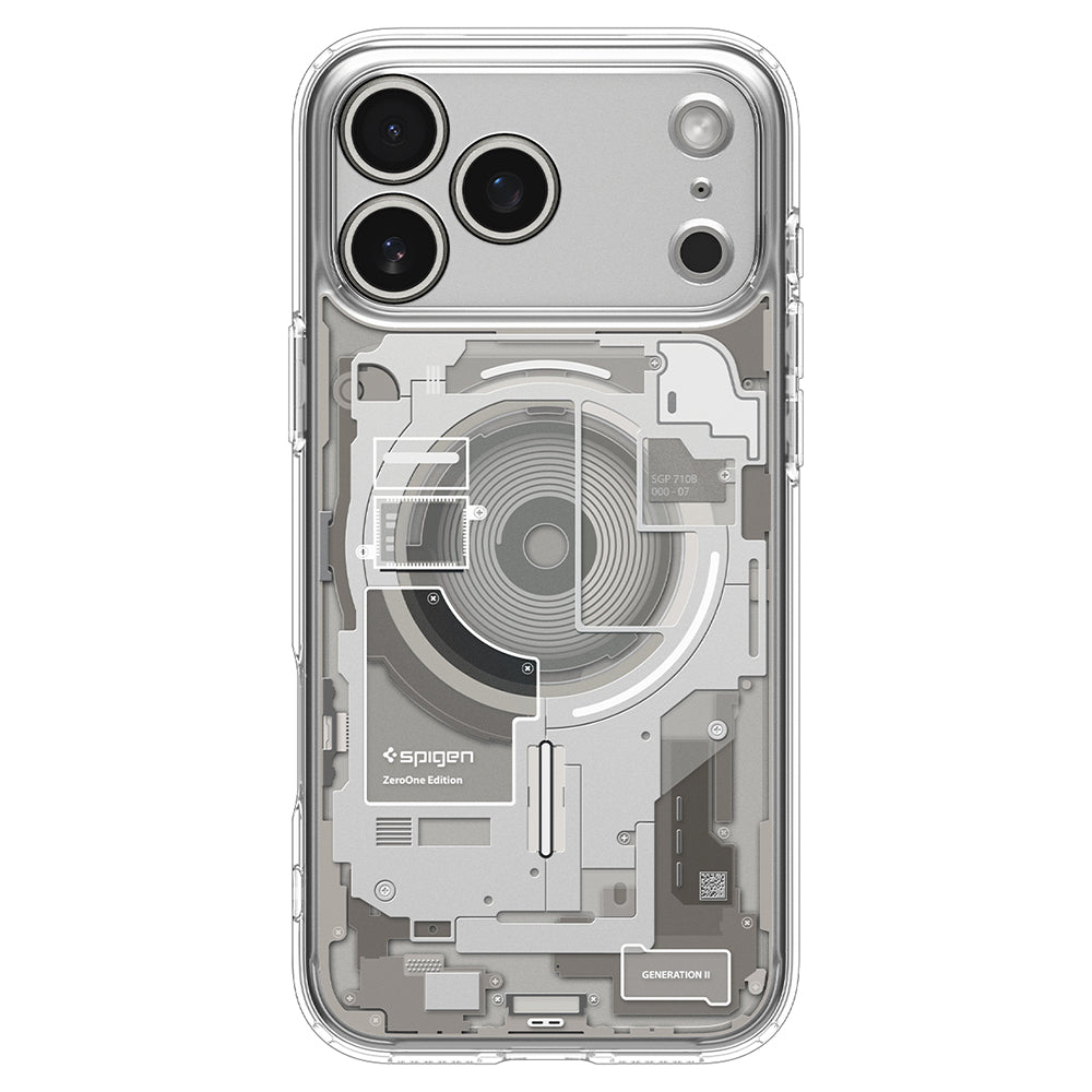 MagSafe Case for Apple iPhone 18 Pro Max / 17 Pro Max, Spigen, Ultra Hybrid Zero One, Gray ACS12127