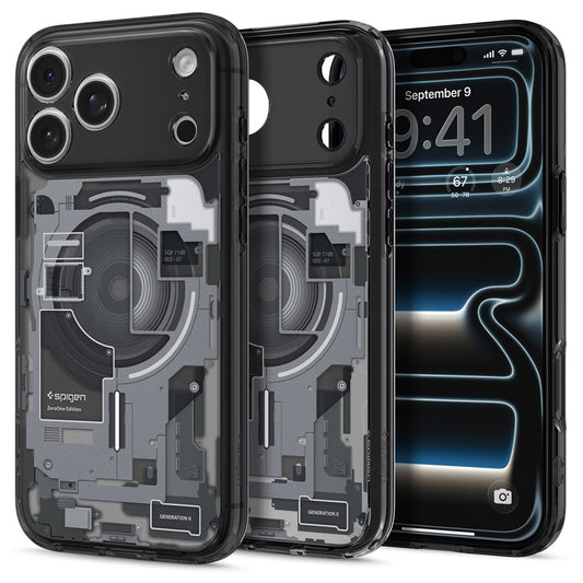 Coque MagSafe pour Apple iPhone 18 Pro Max / 17 Pro Max, Spigen, Ultra Hybrid Zero One, Noire ACS12128