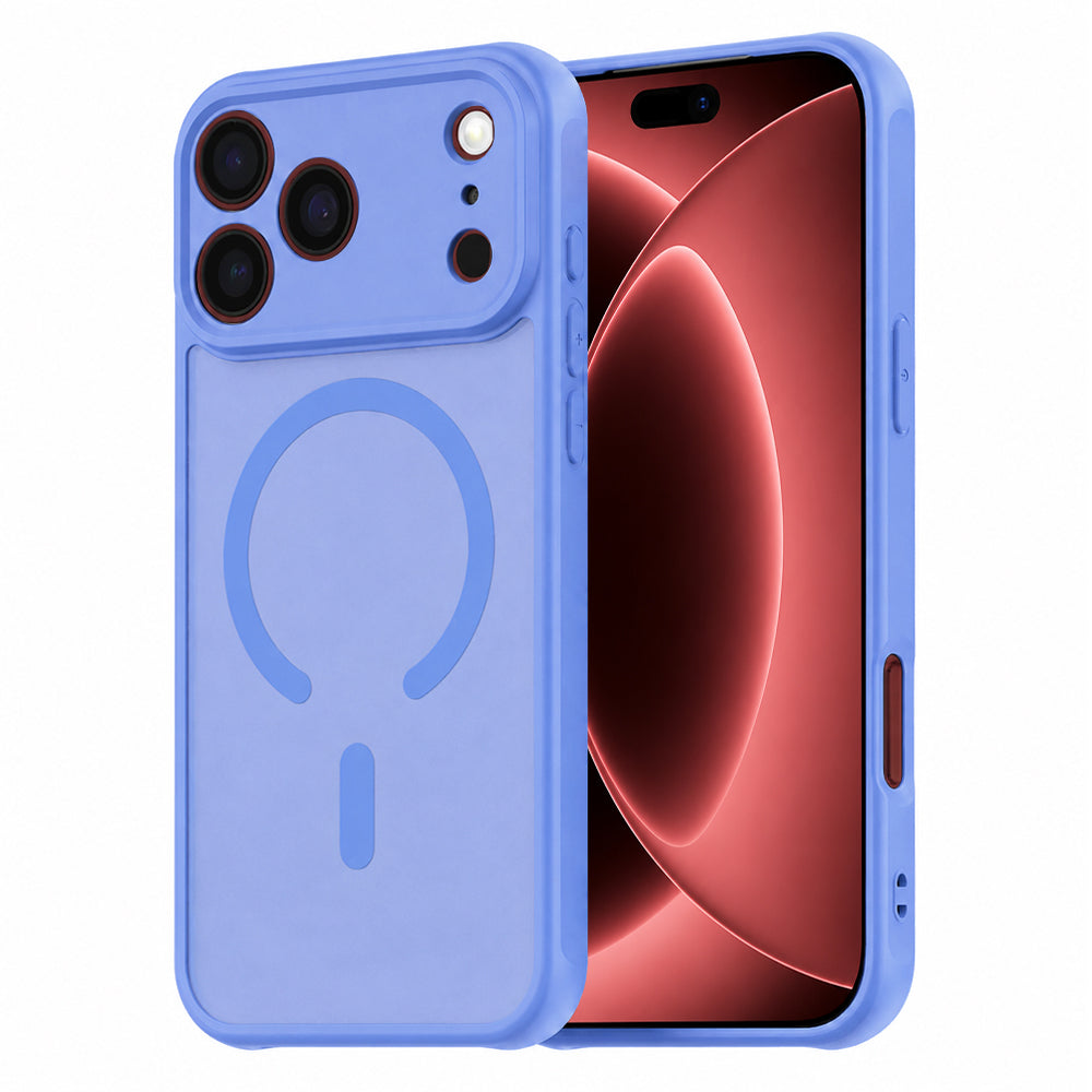 Coque MagSafe pour Apple iPhone 18 Pro Max / 17 Pro Max, Techsuit, HaloFrost II, Bleue