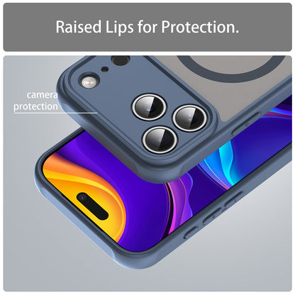 Coque MagSafe pour Apple iPhone 18 Pro Max / 17 Pro Max, Techsuit, HaloFrost II, Bleu marine