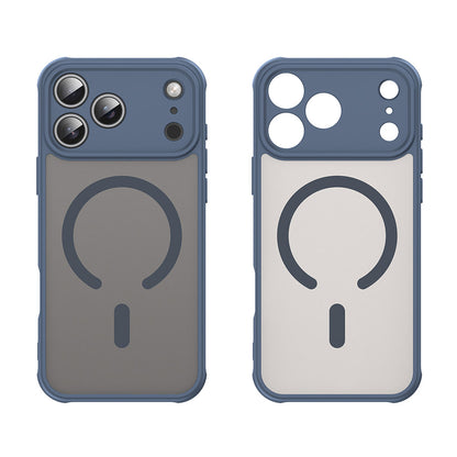Coque MagSafe pour Apple iPhone 18 Pro Max / 17 Pro Max, Techsuit, HaloFrost II, Bleu marine