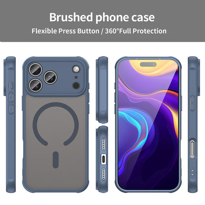 Coque MagSafe pour Apple iPhone 18 Pro Max / 17 Pro Max, Techsuit, HaloFrost II, Bleu marine