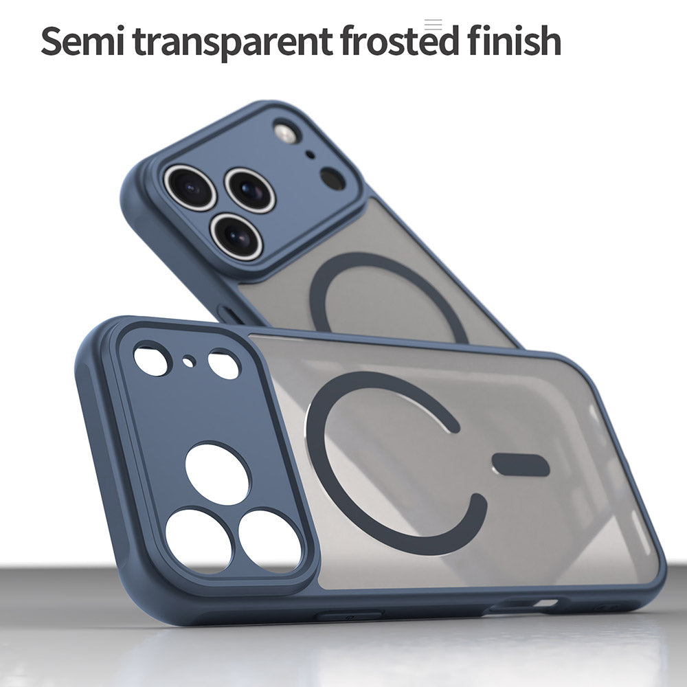 Coque MagSafe pour Apple iPhone 18 Pro Max / 17 Pro Max, Techsuit, HaloFrost II, Bleu marine