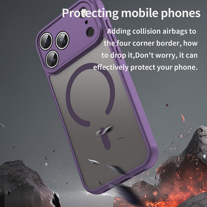 Coque MagSafe pour Apple iPhone 18 Pro Max / 17 Pro Max, Techsuit, HaloFrost II, Violet