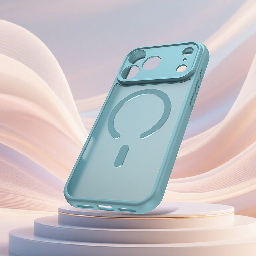 Coque MagSafe pour Apple iPhone 18 Pro Max / 17 Pro Max, Techsuit, HaloFrost II, Vert Clair