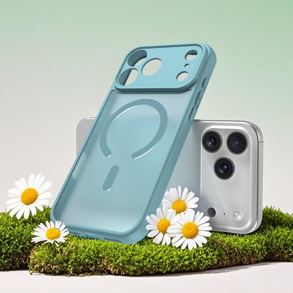Coque MagSafe pour Apple iPhone 18 Pro Max / 17 Pro Max, Techsuit, HaloFrost II, Vert Clair