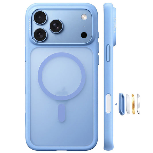 Coque MagSafe pour Apple iPhone 18 Pro Max / 17 Pro Max, Torras, Guardian, Bleue