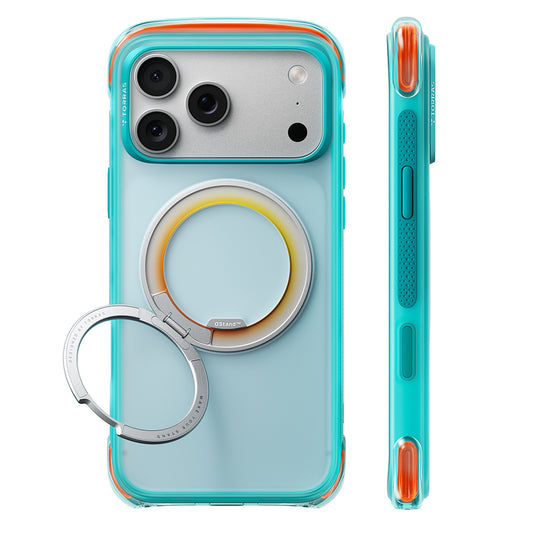 Coque MagSafe pour Apple iPhone 18 Pro Max / 17 Pro Max, Torras, O3 Air Core, Turquoise