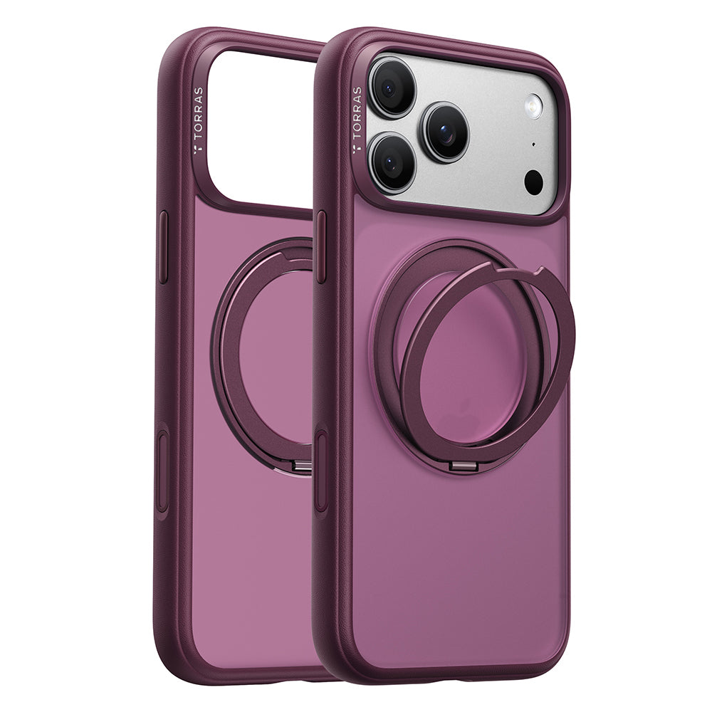 Custodia MagSafe per Apple iPhone 18 Pro Max / 17 Pro Max, Torras, Ostand O1 Guardian, Viola