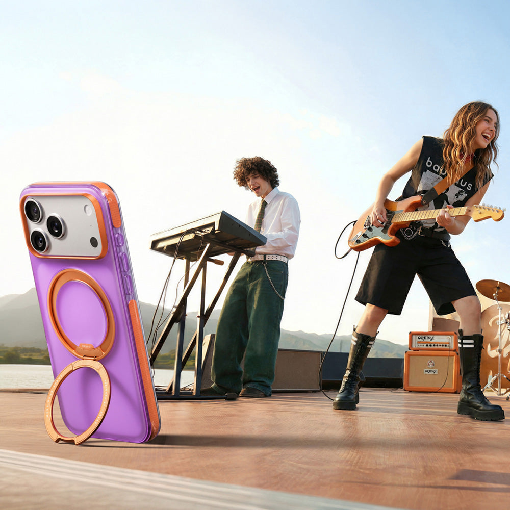 Coque MagSafe pour Apple iPhone 18 Pro Max / 17 Pro Max, Torras, Ostand O3 Hue, Violet