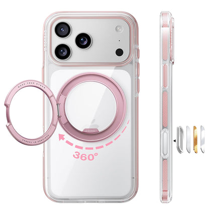 Custodia MagSafe per Apple iPhone 18 Pro Max / 17 Pro Max, Torras, Ostand O3 Light, Rosa